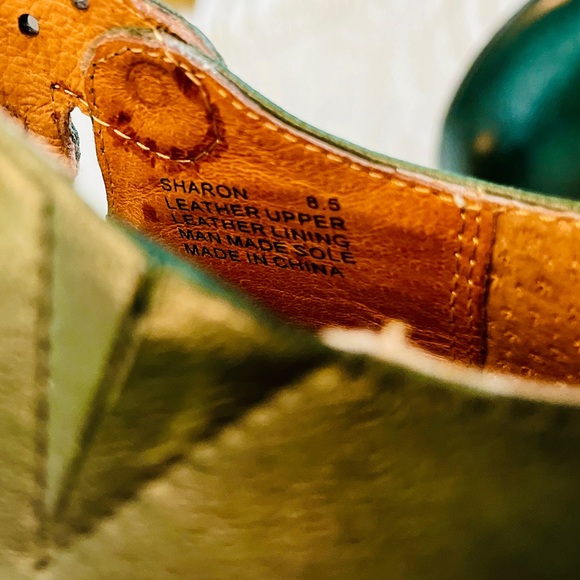 Miz Mooz “Sharon” Dark Green Retro Pinup Heels Size 8.5 - Picture 10 of 12